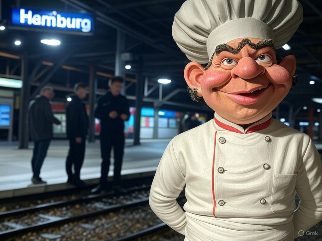 Hamburg's Finest Serve Up Slices of Chaos at Train Station