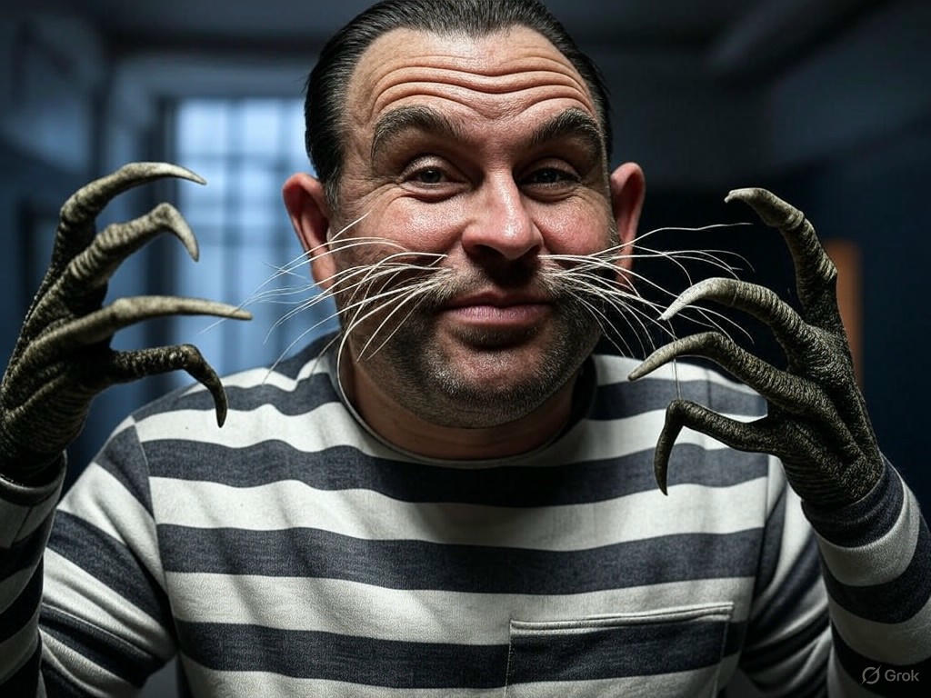 Prison's Latest Inmate: "The Claw," A Whiskery Felon Busted for Dealing in Crack and Weed