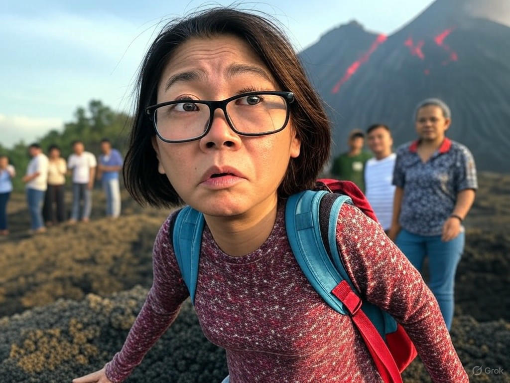 Tourist Falls Into Indonesian Volcano: Locals Say "She'll Be Fine, Just Needs A Tan"