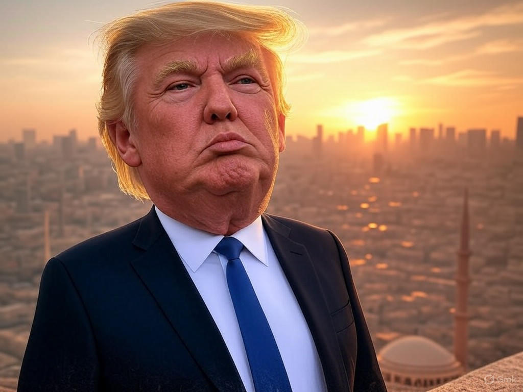Trump Plays Middle East Peacemaker, Miraculously Cures Gaza's Woes with a Ceasefire Deal
